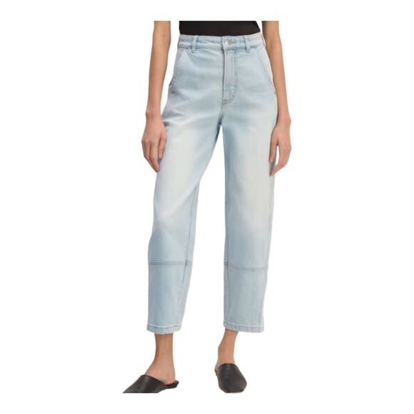 Everlane Denim - Everlane Light Blue "The UTILITY BARREL PANTS" High-Rise Ankle Pants Sz 4 $118